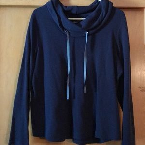 Cowl neck hoodie